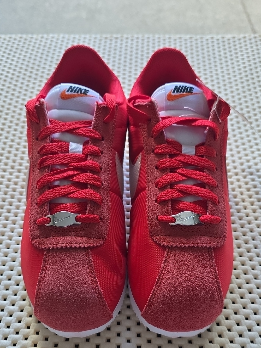 Size 6.5M/8W Nike Cortez Red and White Retro Runner Sneakers